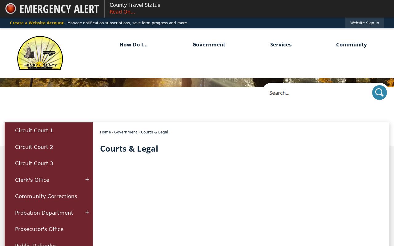 Henry County Courts and Legal office directory
